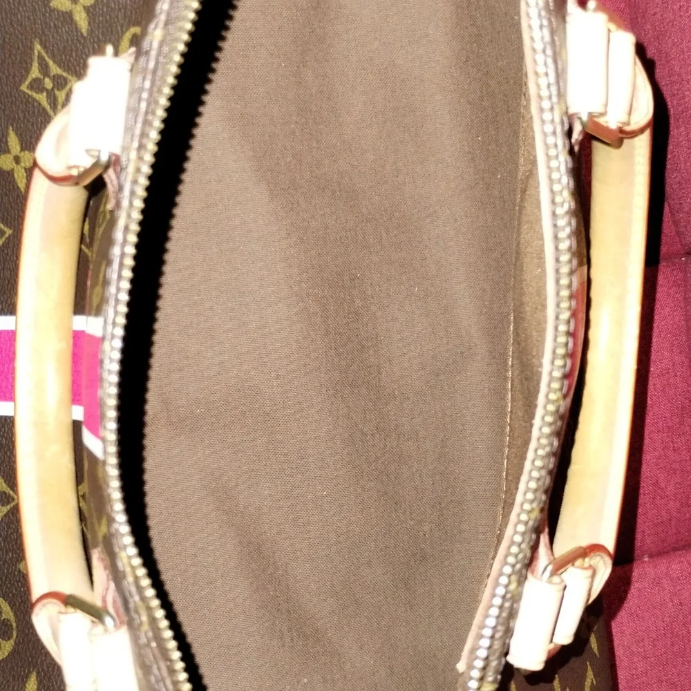 Classic Louis Vuitton Brown and Gold Monogram Speedy 35 Bag - Picture 7 of 14
